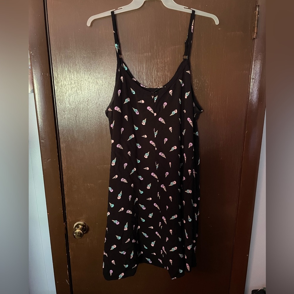 Torrid Ice cream skull 💀 midi dress